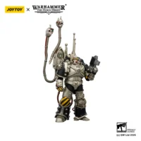 Action Figure - JoyToy Iron Warriors Traitor Legion Praevian Tech-Commander with Bolt Pistol 1 18 - Warhammer The Horus Heresy in white backgrond 2