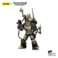 Action Figure - JoyToy Iron Warriors Traitor Legion Praevian Tech-Commander with Bolt Pistol 1 18 - Warhammer The Horus Heresy in white backgrond 4