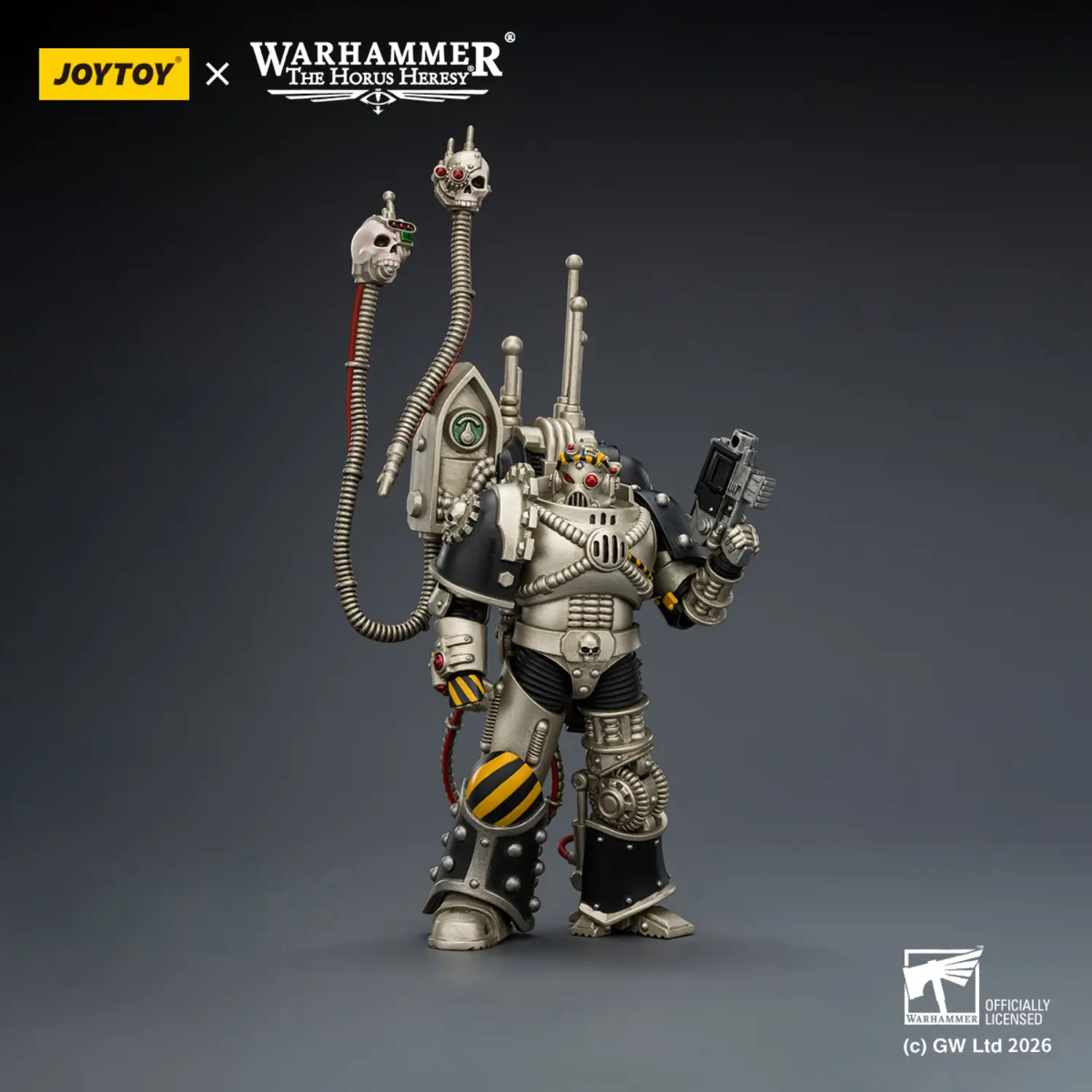 Action Figure - JoyToy Iron Warriors Traitor Legion Praevian Tech-Commander with Bolt Pistol 1 18 - Warhammer The Horus Heresy .webp
