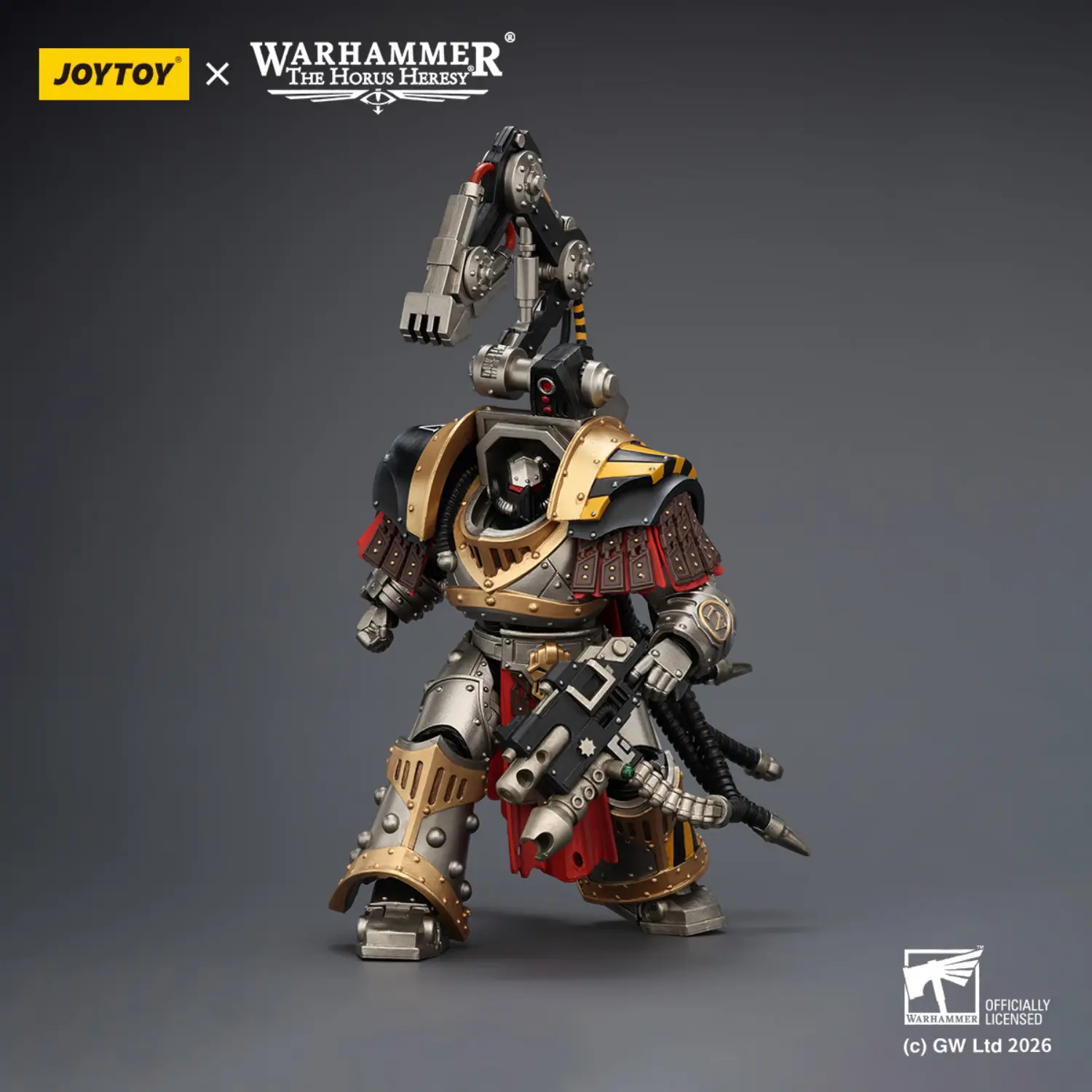 Action Figure - JoyToy Iron Warriors Warsmith with Graviton Crusher Hammer 1 18 - Warhammer The Horus Heresy 3