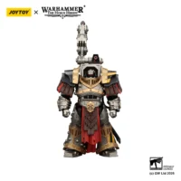 Action Figure - JoyToy Iron Warriors Warsmith with Graviton Crusher Hammer 1 18 - Warhammer The Horus Heresy in white background