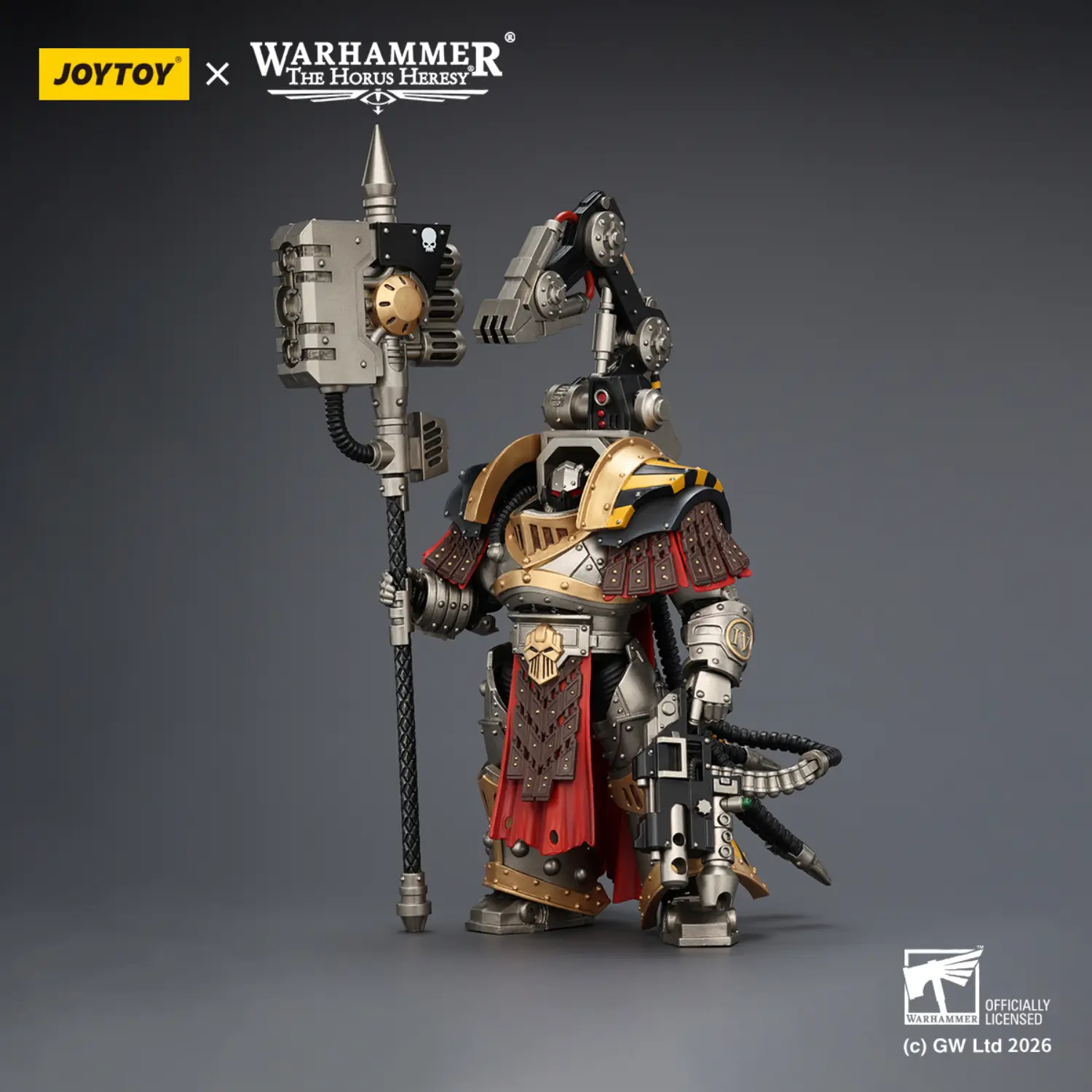 Action Figure - JoyToy Iron Warriors Warsmith with Graviton Crusher Hammer 1/18 - Warhammer The Horus Heresy