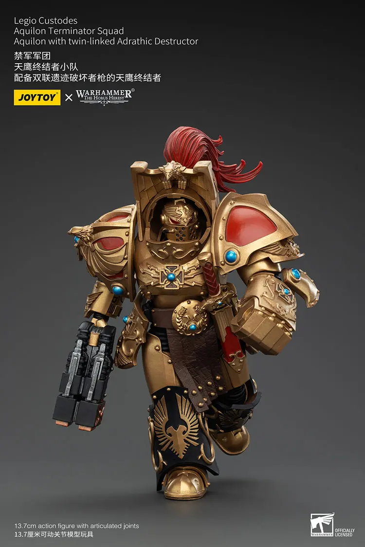 Action Figure - JoyToy Legio Custodes Aquilon Terminator with Twin-linked Adrathic Destructor 1 18 - Warhammer The Horus Heresy rectangle image 3 Action Figure - JoyToy Legio Custodes Aquilon Terminator with Twin-linked Adrathic Destructor 1 18 - Warhammer The Horus Heresy rectangle image 3