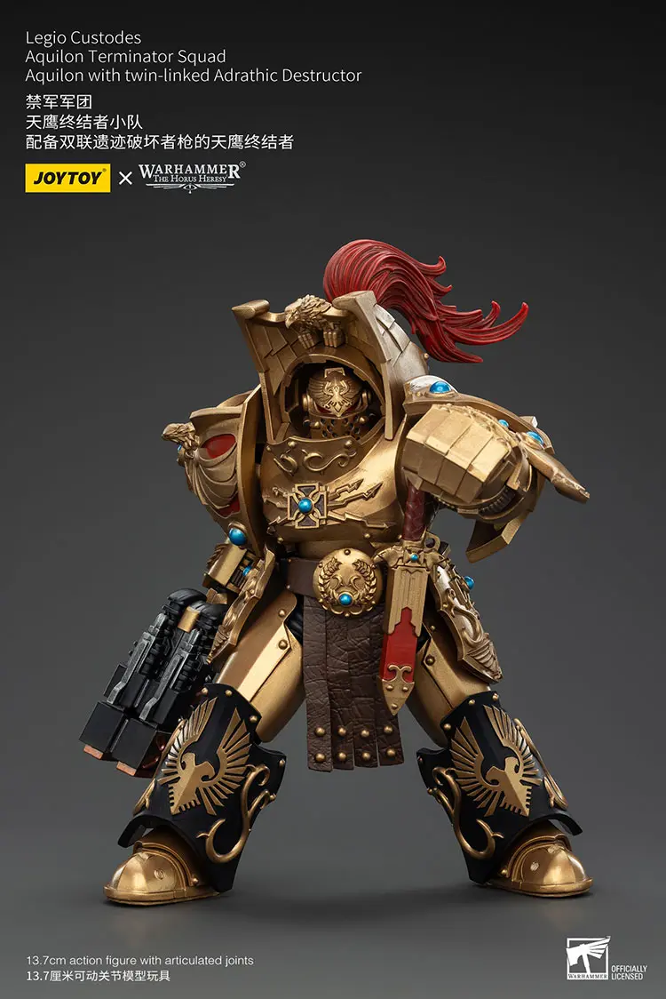 Action Figure - JoyToy Legio Custodes Aquilon Terminator with Twin-linked Adrathic Destructor 1 18 - Warhammer The Horus Heresy rectangle image 4 Action Figure - JoyToy Legio Custodes Aquilon Terminator with Twin-linked Adrathic Destructor 1 18 - Warhammer The Horus Heresy rectangle image 4