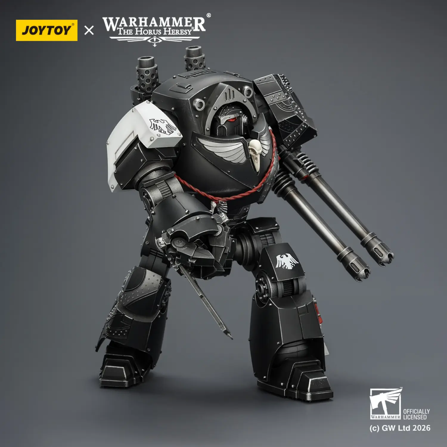 Action Figure - JoyToy Raven Guard Contemptor Dreadnought with Gravis Autocannon and Chainfist 1 18 - Warhammer The Horus Heresy 3