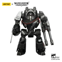 Action Figure - JoyToy Raven Guard Contemptor Dreadnought with Gravis Autocannon and Chainfist 1 18 - Warhammer The Horus Heresy in white background