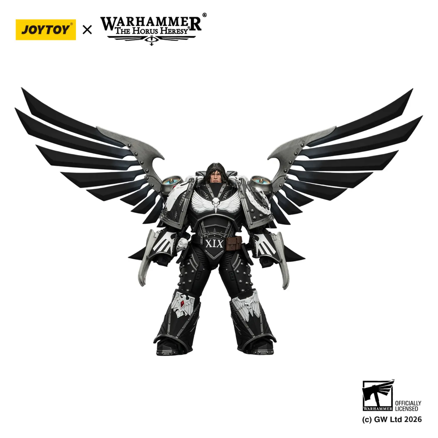 Action Figure - JoyToy Raven Guard Corvus Corax, Primarch of the XIX Legion 1 18 (with artificer-crafted lightning talons, archa (3)
