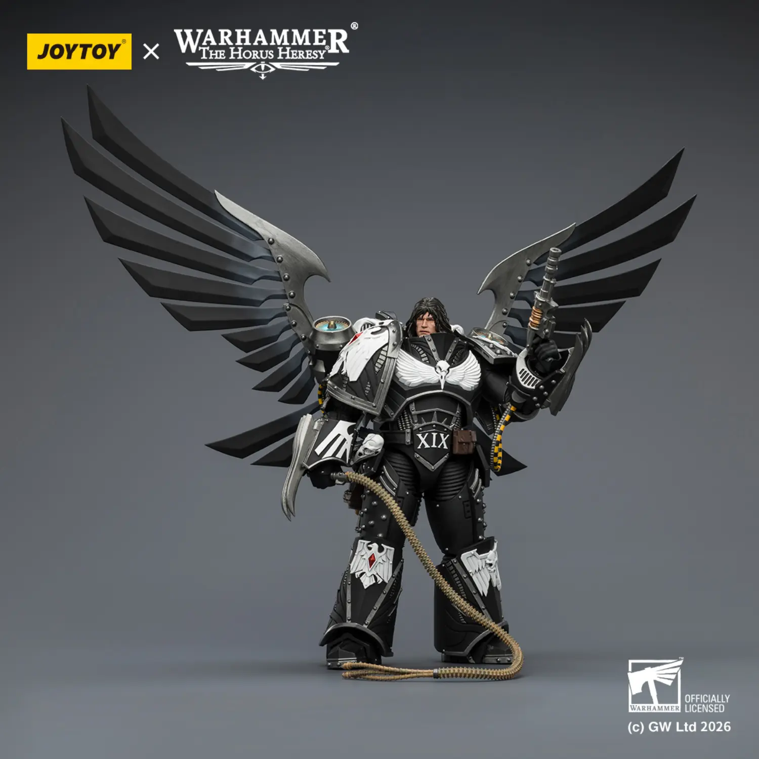Action Figure - JoyToy Raven Guard Corvus Corax, Primarch of the XIX Legion 1 18 (with artificer-crafted lightning talons, archa (5)