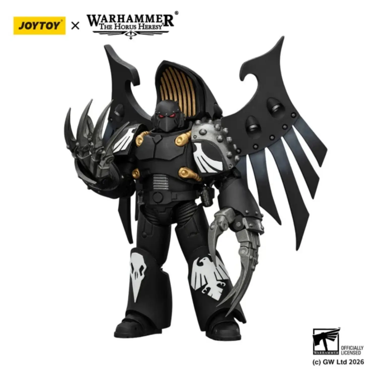 Action Figure - JoyToy Raven Guard Dark Fury with Lightning Claws 1 18 - Warhammer The Horus Heresy in white background 3