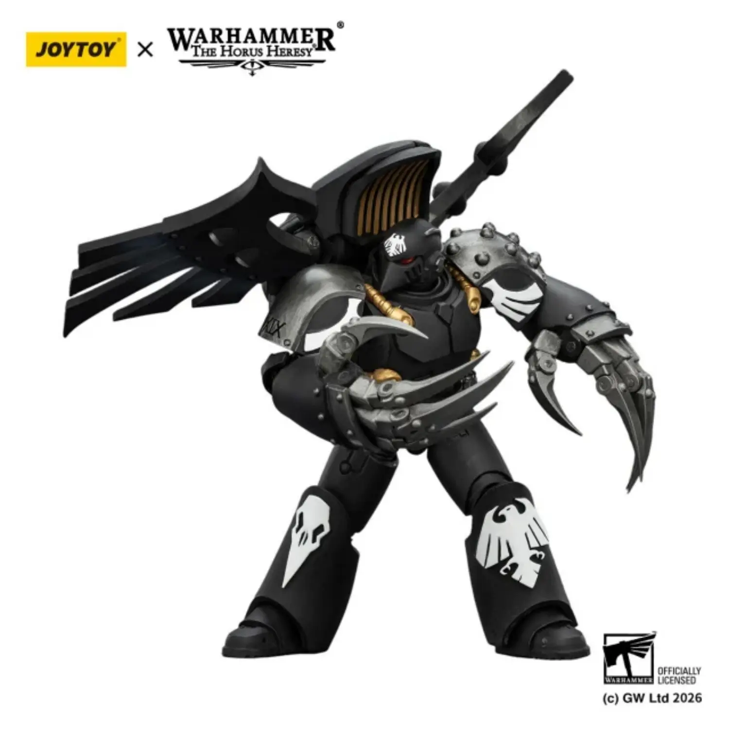 Action Figure - JoyToy Raven Guard Dark Fury with Lightning Claws 1 18 - Warhammer The Horus Heresy in white background 4