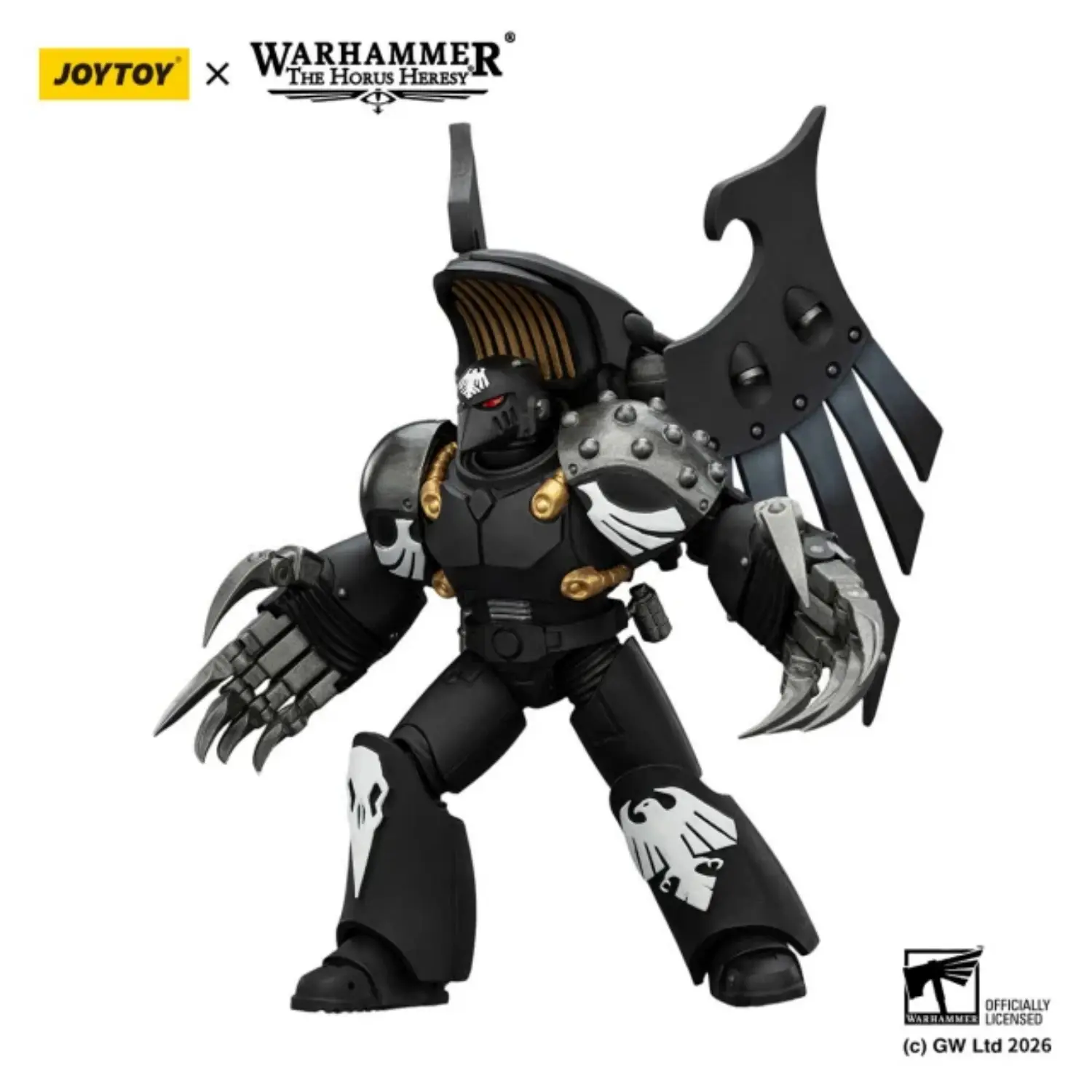 Action Figure - JoyToy Raven Guard Dark Fury with Lightning Claws 1 18 - Warhammer The Horus Heresy in white background 5