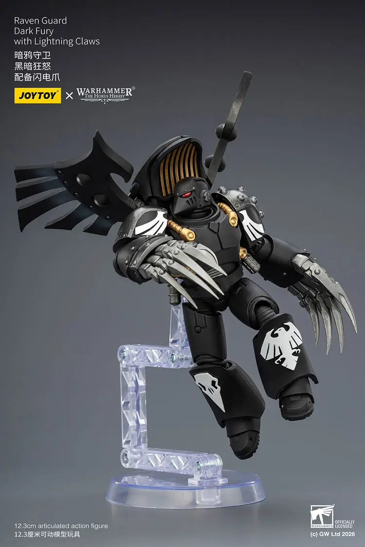 Action Figure - JoyToy Raven Guard Dark Fury with Lightning Claws 1 18 - Warhammer The Horus Heresy rectangle image 3