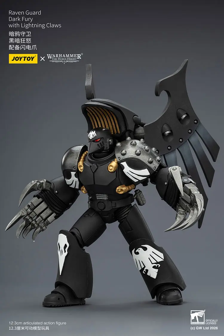Action Figure - JoyToy Raven Guard Dark Fury with Lightning Claws 1 18 - Warhammer The Horus Heresy rectangle image 3