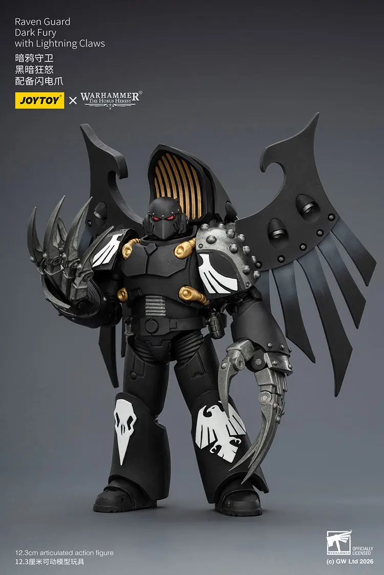 Action Figure - JoyToy Raven Guard Dark Fury with Lightning Claws 1 18 - Warhammer The Horus Heresy rectangle image