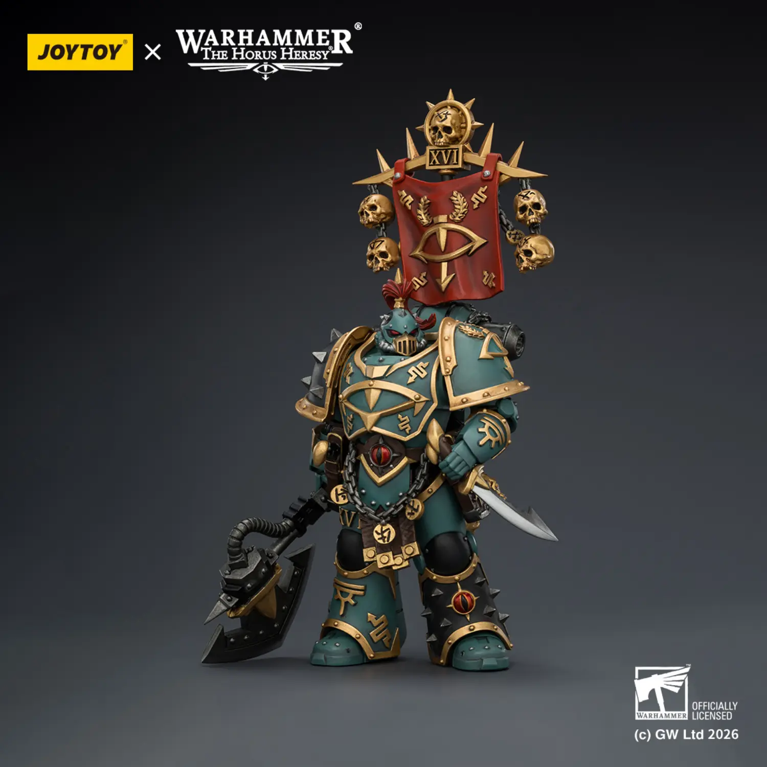 Action Figure - JoyToy Sons of Horus Vheren Ashurhaddon (Master of the True Sons) 1 18 - Warhammer The Horus Heresy & The XVI Legion 3