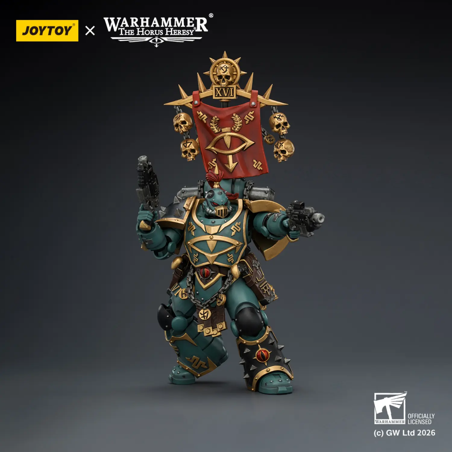 Action Figure - JoyToy Sons of Horus Vheren Ashurhaddon (Master of the True Sons) 1 18 - Warhammer The Horus Heresy & The XVI Legion 4