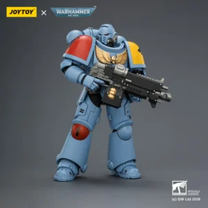 Action Figure - JoyToy Space Wolves Intercessor with Bolt Rifle, Bolt Pistol and Chainsword 1/18 - Warhammer 40K