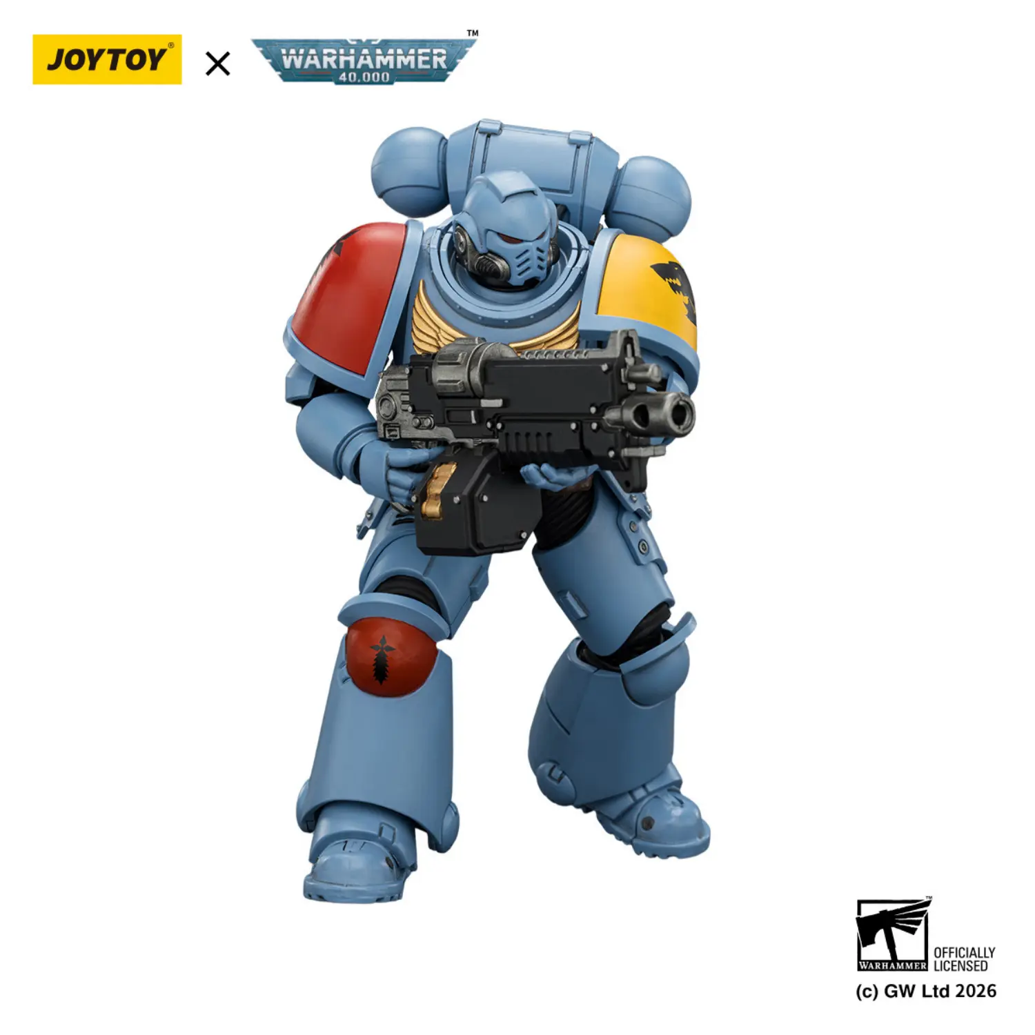 Action Figure - JoyToy Space Wolves Intercessor with Bolt Rifle, Bolt Pistol and Chainsword 1 18 - Warhammer 40K in white background 3 Action Figure - JoyToy Space Wolves Intercessor with Bolt Rifle, Bolt Pistol and Chainsword 1 18 - Warhammer 40K in white background 3