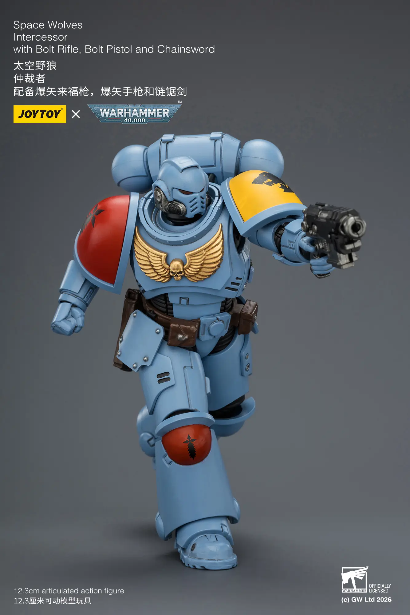Action Figure - JoyToy Space Wolves Intercessor with Bolt Rifle, Bolt Pistol and Chainsword 1 18 - Warhammer 40K rectangle image 7 Action Figure - JoyToy Space Wolves Intercessor with Bolt Rifle, Bolt Pistol and Chainsword 1 18 - Warhammer 40K rectangle image 7