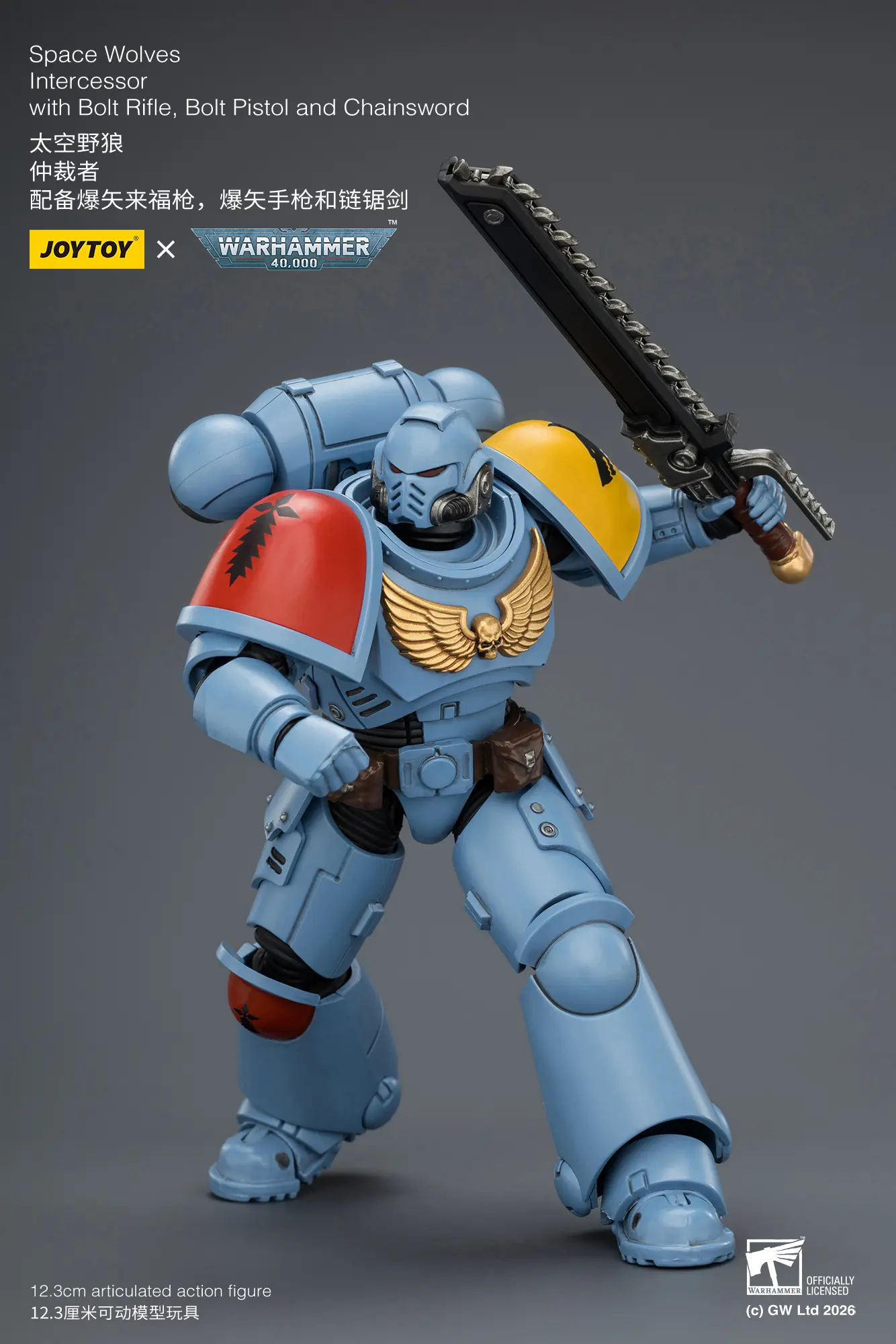 Action Figure - JoyToy Space Wolves Intercessor with Bolt Rifle, Bolt Pistol and Chainsword 1 18 - Warhammer 40K rectangle image 8 Action Figure - JoyToy Space Wolves Intercessor with Bolt Rifle, Bolt Pistol and Chainsword 1 18 - Warhammer 40K rectangle image 8