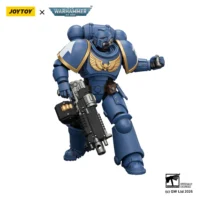 Action Figure - JoyToy Ultramarines Intercessor with Bolt Rifle, Bolt Pistol and Chainsword 1 18 - Warhammer 40K in white background 5