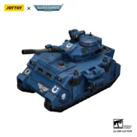 Action Figure - JoyToy Ultramarines Predator Destructor Tank with Turret-mounted Autocannon and Sponson-mounted Heavy Bolters 1 18 - Warhammer 40K Vehicle in white background