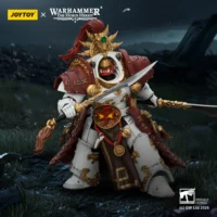 Action Figure - JoyToy White Scars Qin Xa-Master of the Keshig with paired blades _theTails of the Dragon_ 1 18 - Warhammer The Horus Heresy dark blue background