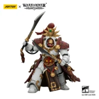 Action Figure - JoyToy White Scars Qin Xa-Master of the Keshig with paired blades _theTails of the Dragon_ 1 18 - Warhammer The Horus Heresy in white background 2