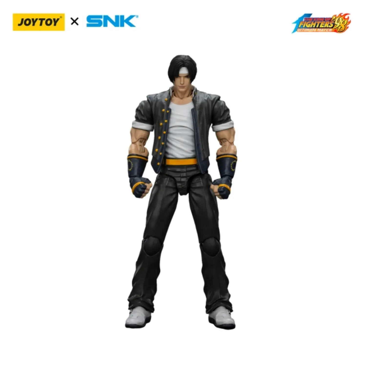 Action Figure - Kyo Kusanagi KOF _98 UM Hero Team SNK 1 18 - JOYTOY The King of Fighters in white background 1