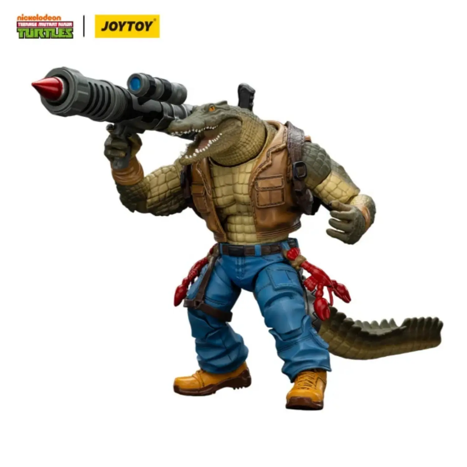 Action Figure Leatherhead Tmnt Nickelodeon 1 18 Joytoy Teenage Mutant Ninja Turtles In White Background 3