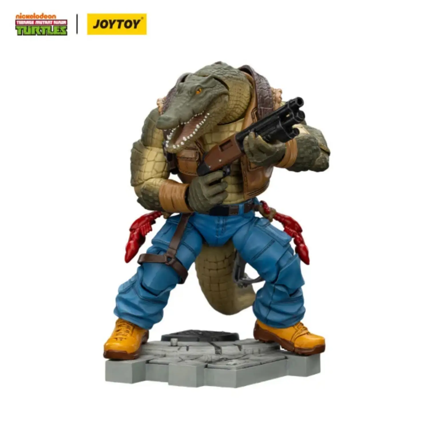 Action Figure Leatherhead Tmnt Nickelodeon 1 18 Joytoy Teenage Mutant Ninja Turtles In White Background 4