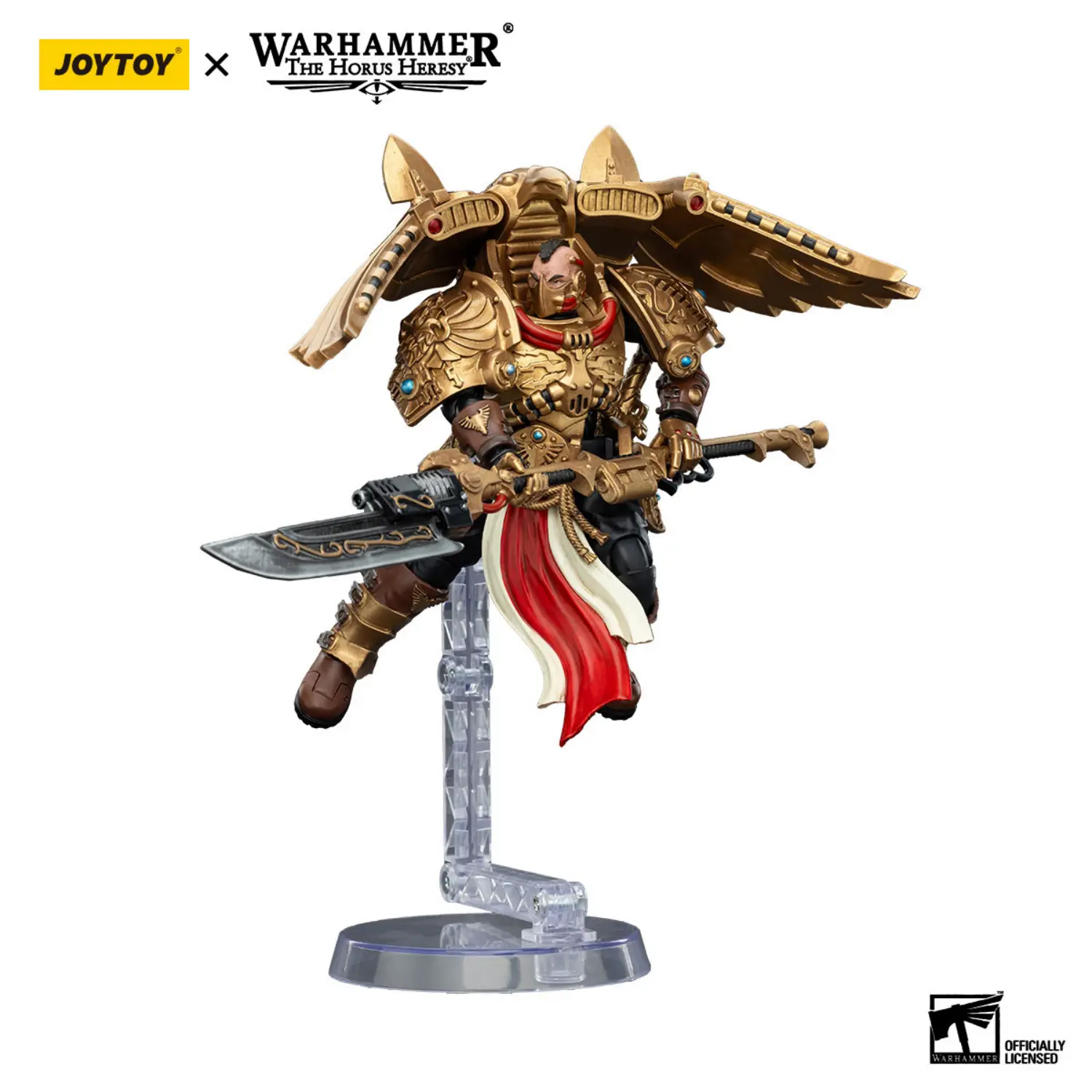 Action Figure - Legio Custodes Custodian Venatari Squad Venatari with Venatari Lance 1 18 - JOTYOY Warhammer The Horus Heresy in whtie background on display stand Action Figure Legio Custodes Custodian Venatari Squad Venatari With Venatari Lance 1 18 Jotyoy Warhammer The Horus Heresy In Whtie Background On Display Stand