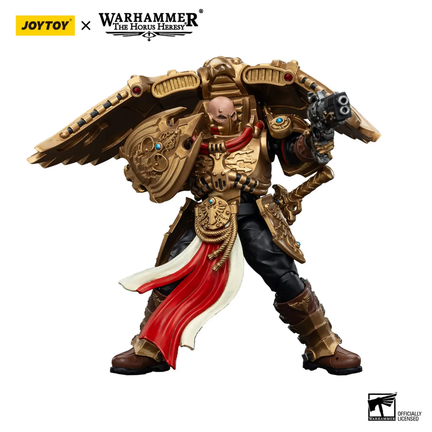 Action Figure - Legio Custodes Custodian Venatari with Kinetic Destroyer 1 18 - JOTYOY Warhammer The Horus Heresy in white background 1 Action Figure Legio Custodes Custodian Venatari With Kinetic Destroyer 1 18 Jotyoy Warhammer The Horus Heresy In White Background 1