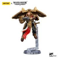 Action Figure - Legio Custodes Custodian Venatari with Kinetic Destroyer 1 18 - JOTYOY Warhammer The Horus Heresy in white background on display stand Action Figure Legio Custodes Custodian Venatari With Kinetic Destroyer 1 18 Jotyoy Warhammer The Horus Heresy In White Background On Display Stand