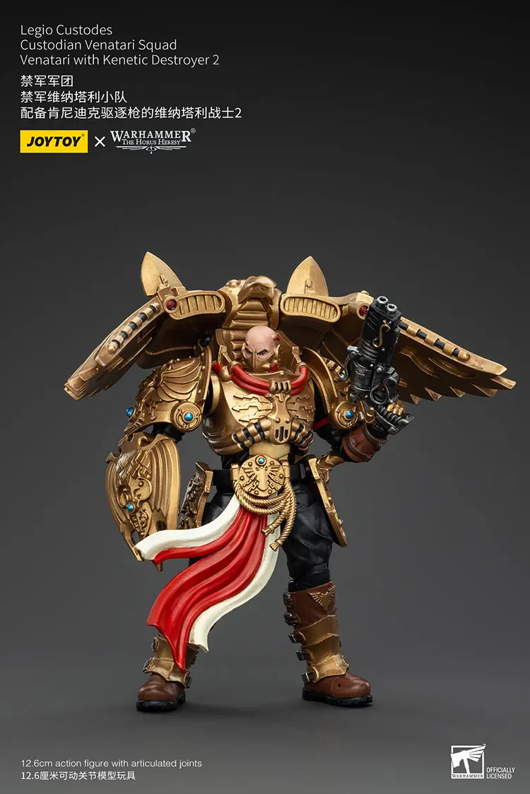 Action Figure - Legio Custodes Custodian Venatari with Kinetic Destroyer 1 18 - JOTYOY Warhammer The Horus Heresy rectangle image 1 Action Figure Legio Custodes Custodian Venatari With Kinetic Destroyer 1 18 Jotyoy Warhammer The Horus Heresy Rectangle Image 1