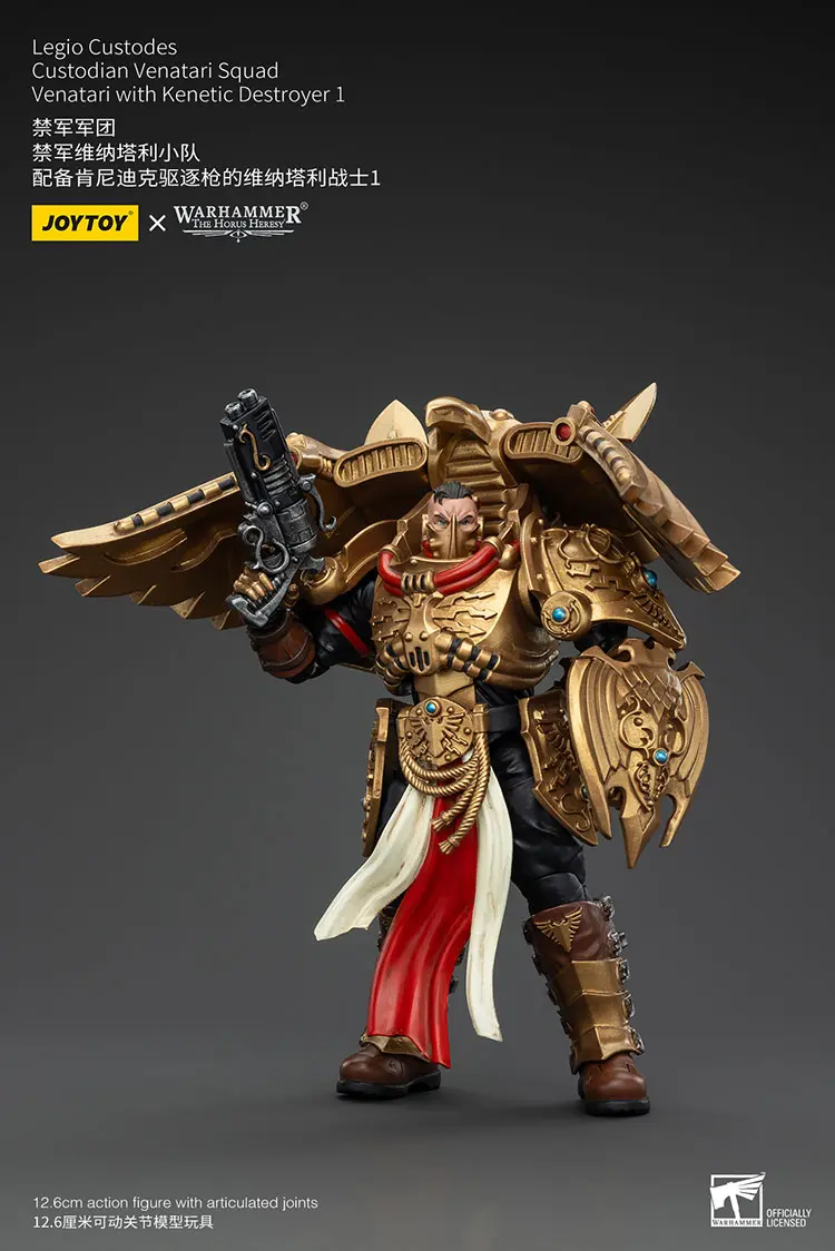 Action Figure - Legio Custodes Venatari with Kinetic Destroyer 1 18 - JOTYOY Warhammer The Horus Heresy rectangle image 2 Action Figure Legio Custodes Venatari With Kinetic Destroyer 1 18 Jotyoy Warhammer The Horus Heresy Rectangle Image 2