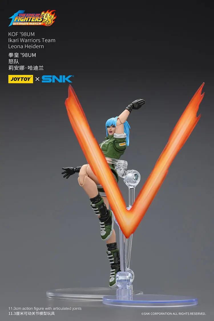 Action Figure - Leona Heidern figthing 3 KOF _98 UM Ikari Warriors Team SNK 1 18 - JOYTOY The King of Fighters rectangle image