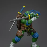 Action Figure - Leonardo TMNT Nickelodeon 1 18 - JOYTOY Teenage Mutant Ninja Turtles rectangle image 8