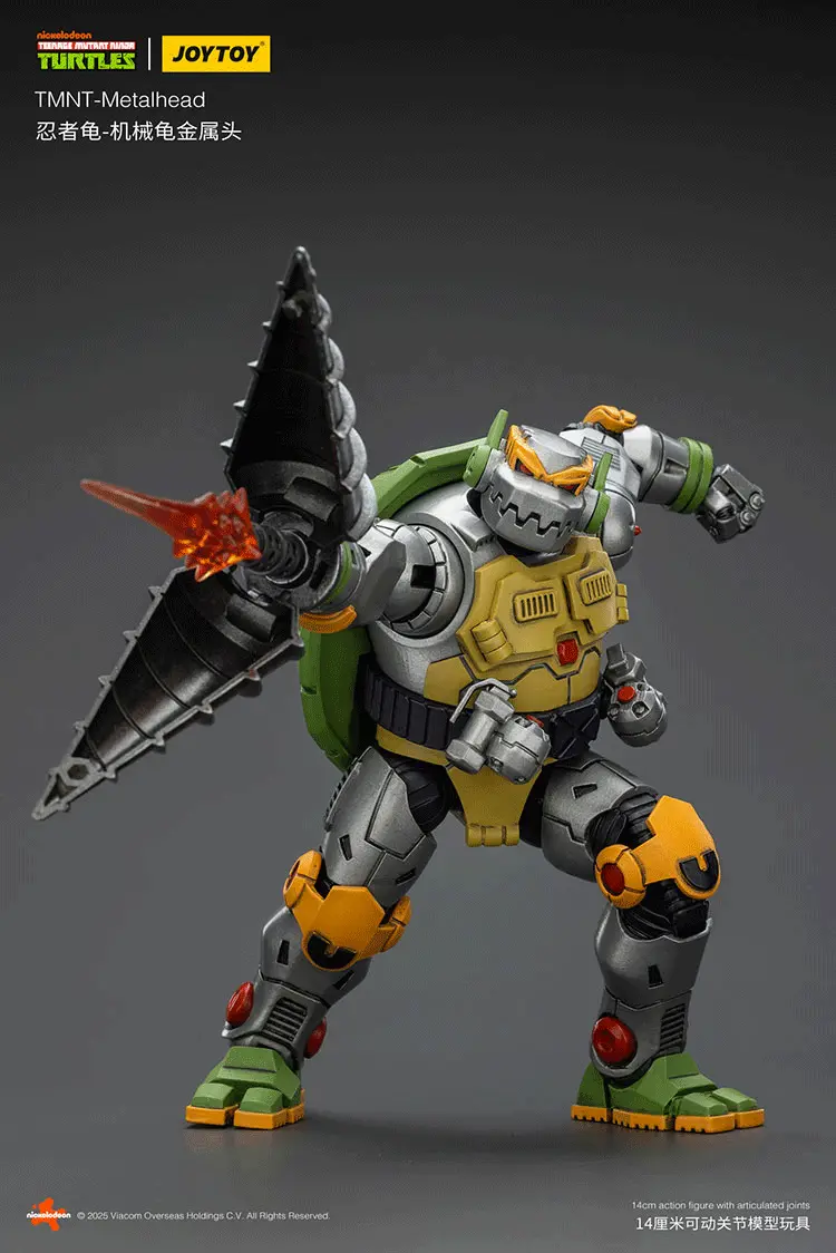 Action Figure - Metalhead TMNT Nickelodeon 1 18 - JOYTOY Teenage Mutant Ninja Turtles rectangle image 6 Action Figure Metalhead Tmnt Nickelodeon 1 18 Joytoy Teenage Mutant Ninja Turtles Rectangle Image 6