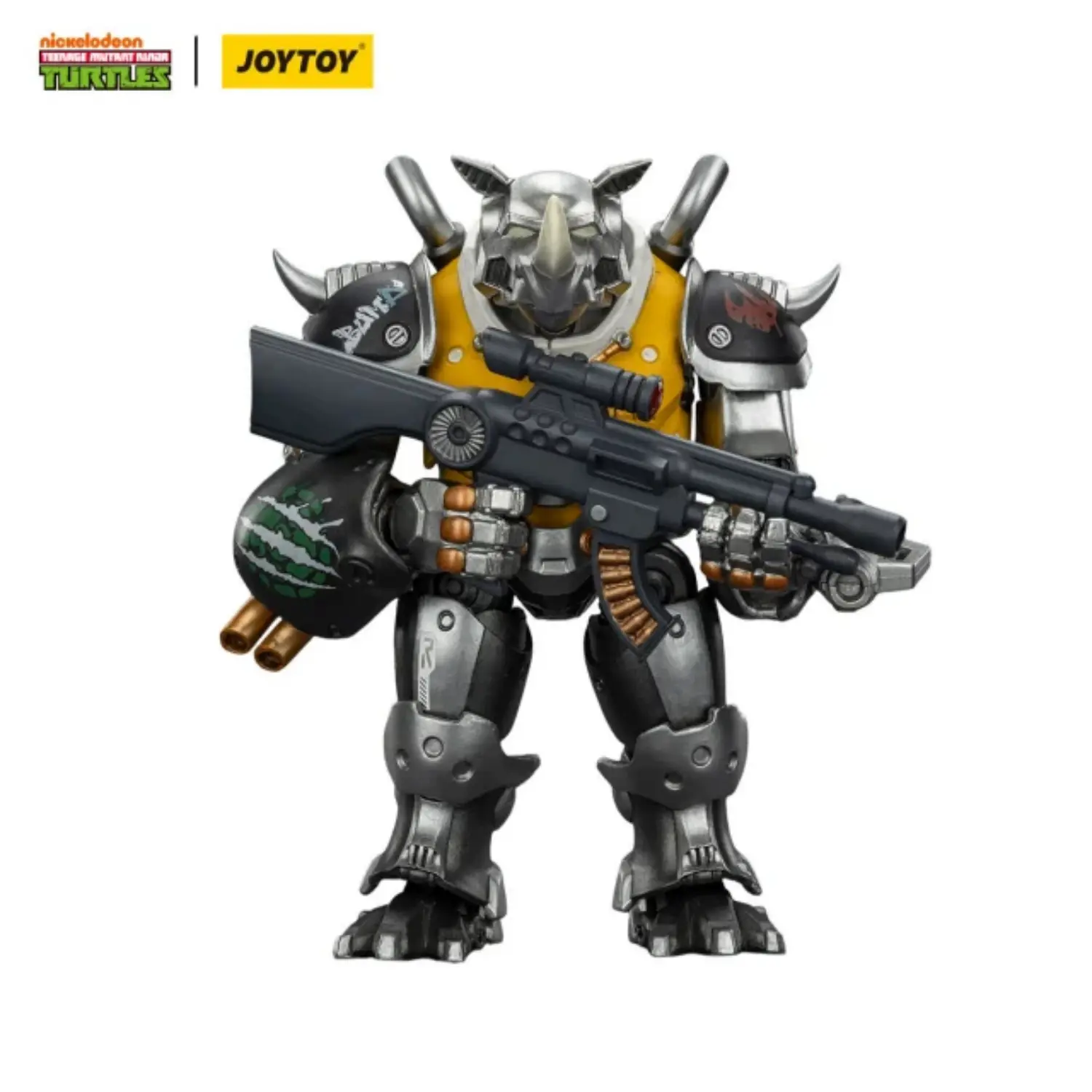Action Figure - Mighty Rocksteady TMNT Nickelodeon 1 18 - JOYTOY Teenage Mutant Ninja Turtles in white background 1 Action Figure Mighty Rocksteady Tmnt Nickelodeon 1 18 Joytoy Teenage Mutant Ninja Turtles In White Background 1