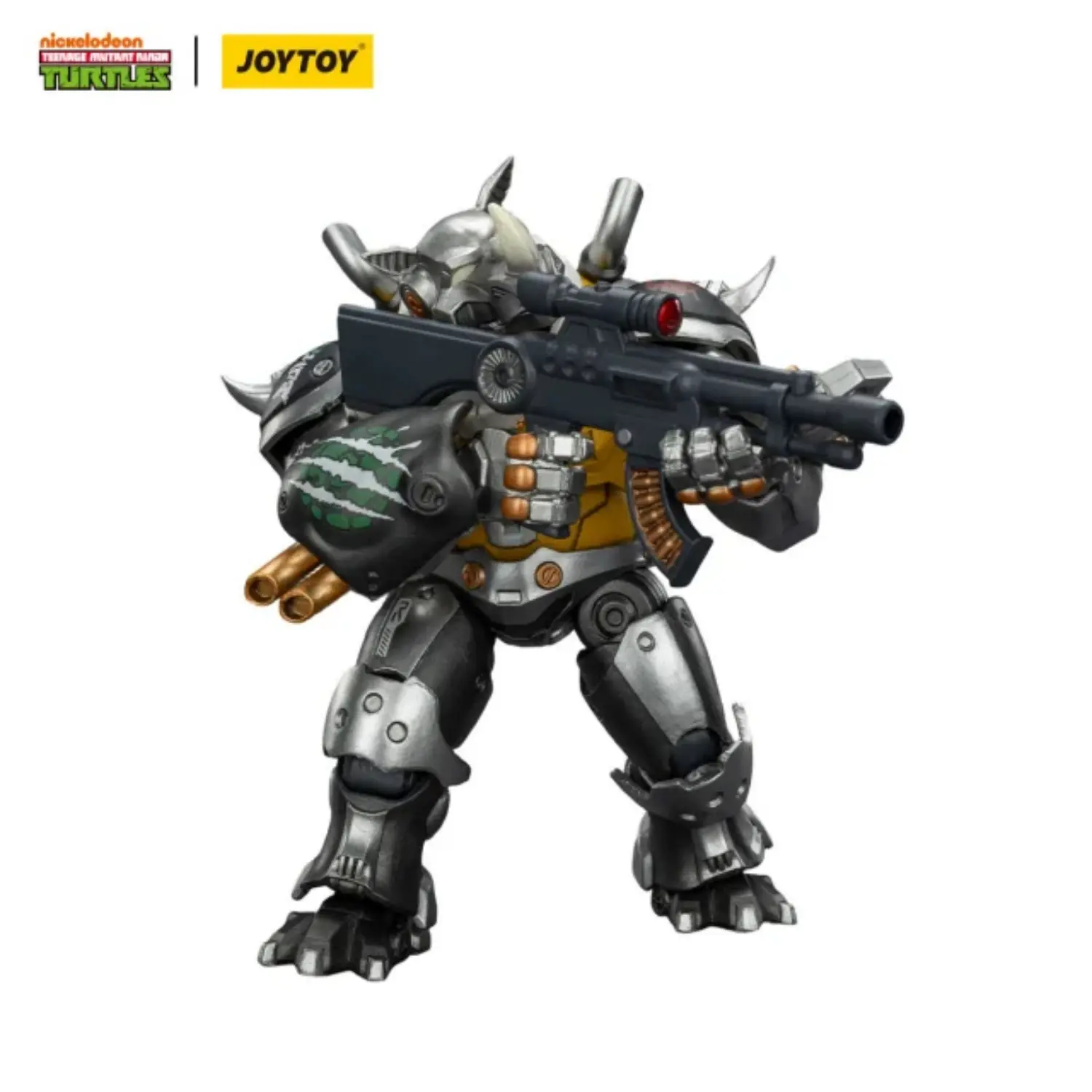 Action Figure - Mighty Rocksteady TMNT Nickelodeon 1 18 - JOYTOY Teenage Mutant Ninja Turtles in white background 3 Action Figure Mighty Rocksteady Tmnt Nickelodeon 1 18 Joytoy Teenage Mutant Ninja Turtles In White Background 3