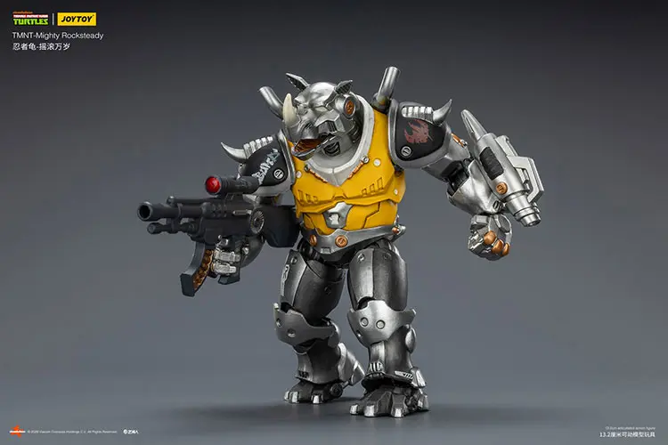 Action Figure - Mighty Rocksteady TMNT Nickelodeon 1 18 - JOYTOY Teenage Mutant Ninja Turtles rectangle image 6 Action Figure Mighty Rocksteady Tmnt Nickelodeon 1 18 Joytoy Teenage Mutant Ninja Turtles Rectangle Image 6