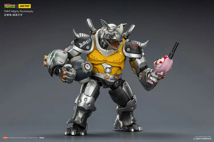 Action Figure - Mighty Rocksteady TMNT Nickelodeon 1 18 - JOYTOY Teenage Mutant Ninja Turtles rectangle image 8 Action Figure Mighty Rocksteady Tmnt Nickelodeon 1 18 Joytoy Teenage Mutant Ninja Turtles Rectangle Image 8