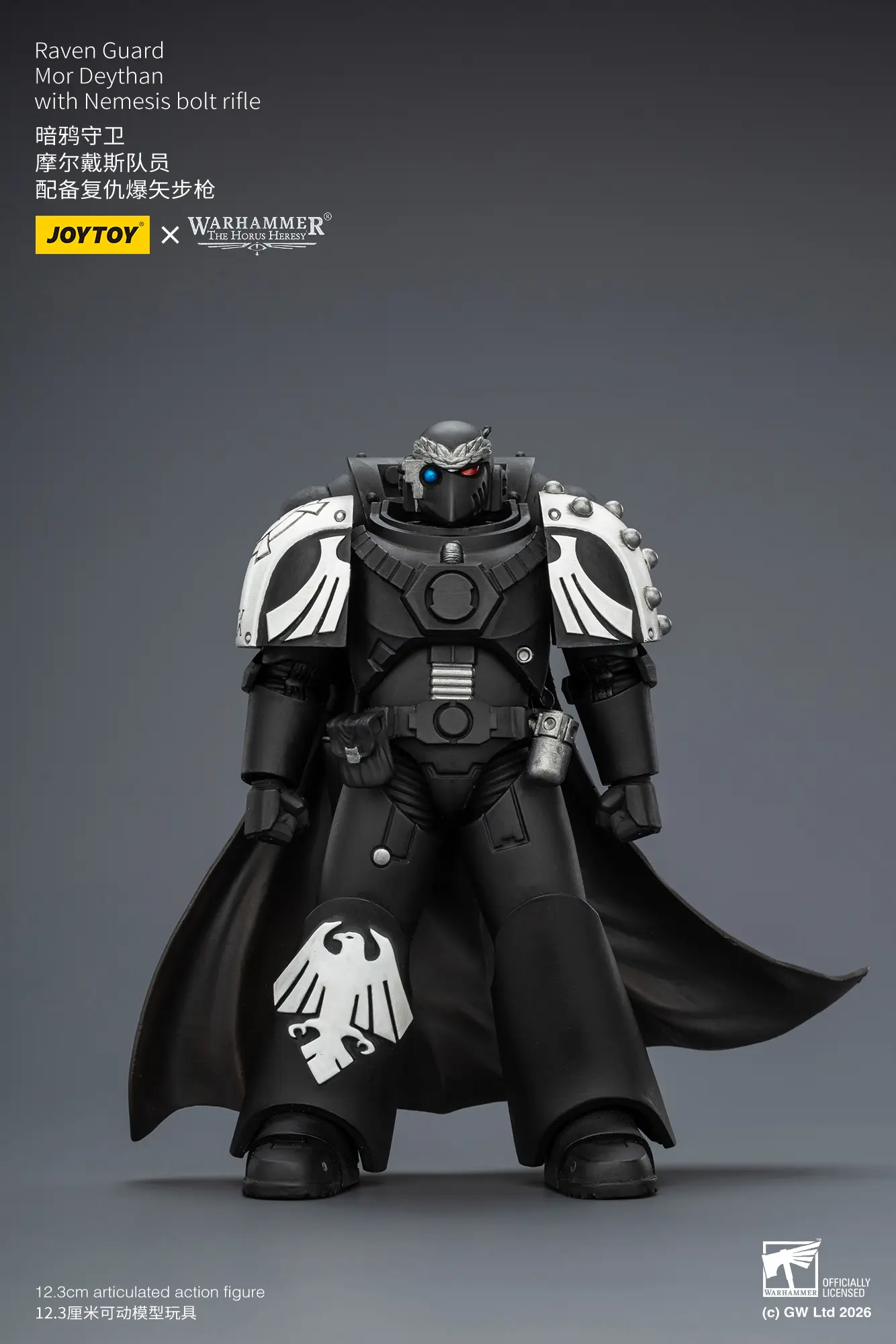 Action Figure Raven Guard Mor Deythan With Nemesis Bolt Rifle 1 18 Jotyoy Warhammer The Horus Heresy Rectangle Image 1