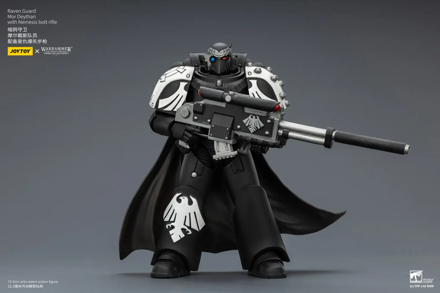 Action Figure Raven Guard Mor Deythan With Nemesis Bolt Rifle 1 18 Jotyoy Warhammer The Horus Heresy Rectangle Image 2