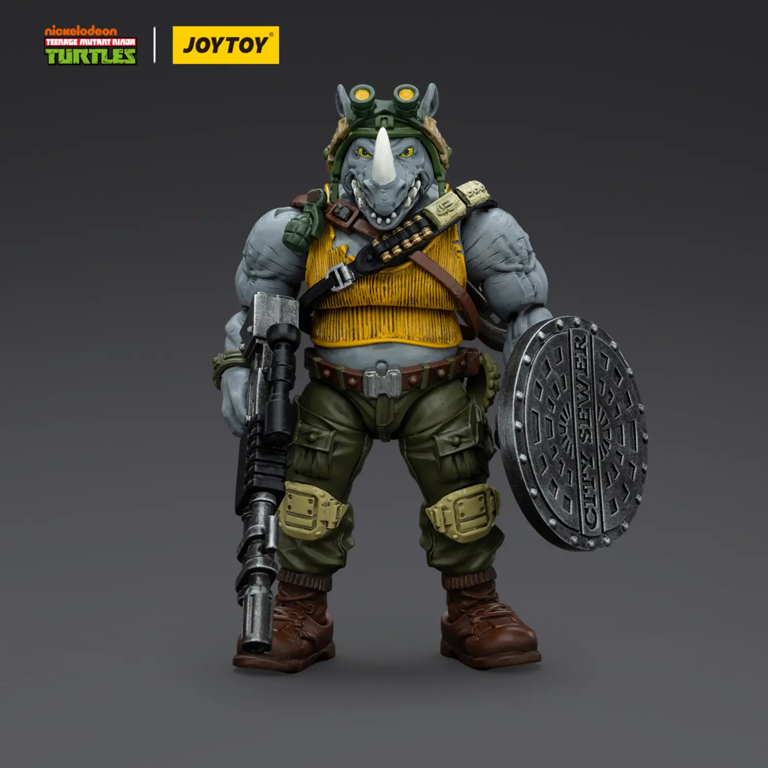 Action Figure - Rocksteady TMNT Nickelodeon 1 18 - JOYTOY Teenage Mutant Ninja Turtles Action Figure - Rocksteady TMNT Nickelodeon 1 18 - JOYTOY Teenage Mutant Ninja Turtles