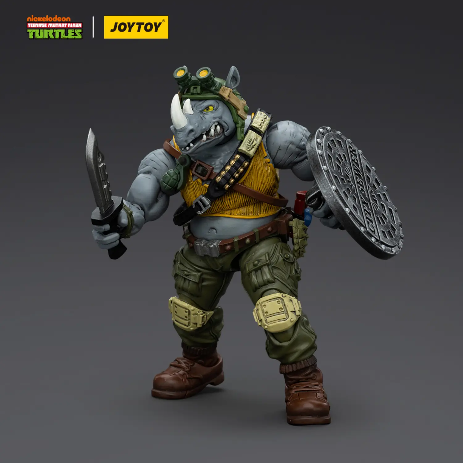Action Figure - Rocksteady TMNT Nickelodeon 1 18 - JOYTOY Teenage Mutant Ninja Turtles 9 Action Figure Rocksteady Tmnt Nickelodeon 1 18 Joytoy Teenage Mutant Ninja Turtles 9
