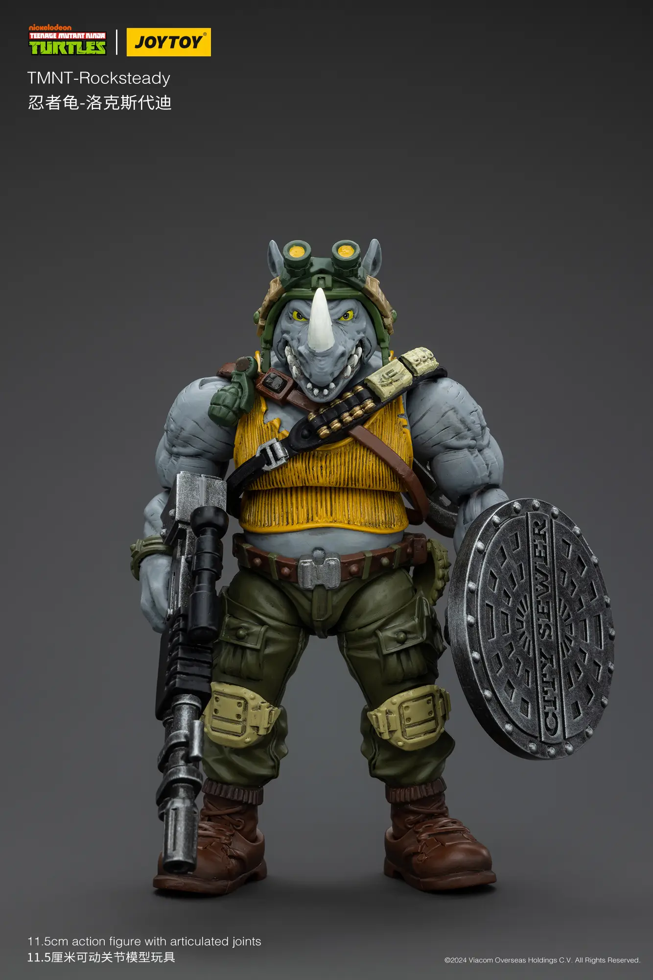 Action Figure - Rocksteady TMNT Nickelodeon 1 18 - JOYTOY Teenage Mutant Ninja Turtles rectangle image 1 Action Figure Rocksteady Tmnt Nickelodeon 1 18 Joytoy Teenage Mutant Ninja Turtles Rectangle Image 1