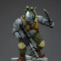 Action Figure - Rocksteady TMNT Nickelodeon 1 18 - JOYTOY Teenage Mutant Ninja Turtles rectangle image 10 Action Figure Rocksteady Tmnt Nickelodeon 1 18 Joytoy Teenage Mutant Ninja Turtles Rectangle Image 10
