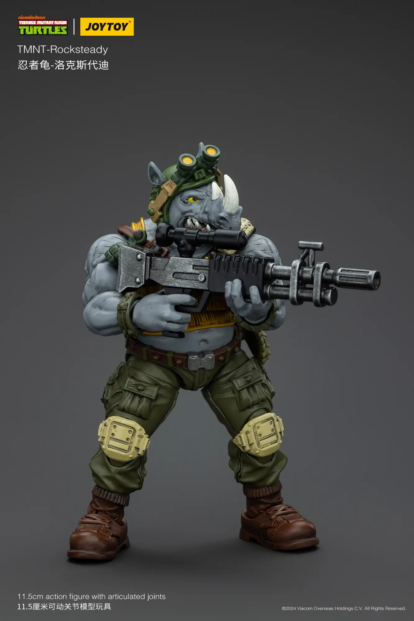 Action Figure - Rocksteady TMNT Nickelodeon 1 18 - JOYTOY Teenage Mutant Ninja Turtles rectangle image 4 Action Figure Rocksteady Tmnt Nickelodeon 1 18 Joytoy Teenage Mutant Ninja Turtles Rectangle Image 4